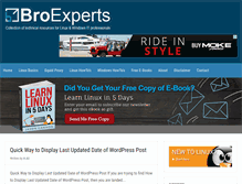 Tablet Screenshot of broexperts.com